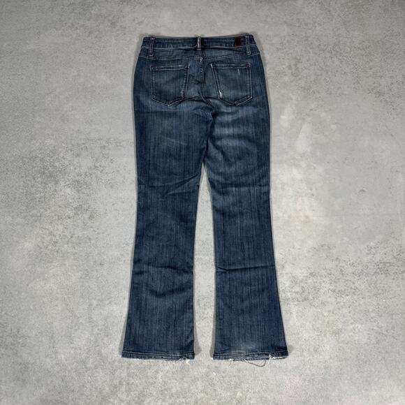 Simply Vera Vera Wang Bootcut Jeans Dark Wash Faded - Size: 4 - Picture 8 of 10